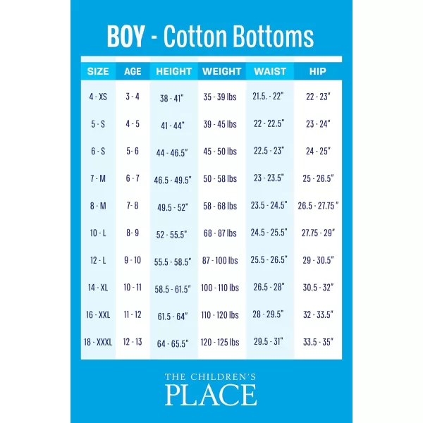 The Children's Place Boys Sleeve Top and Shorts Snug Fit 100% Cotton 4 Piece Pajama Set