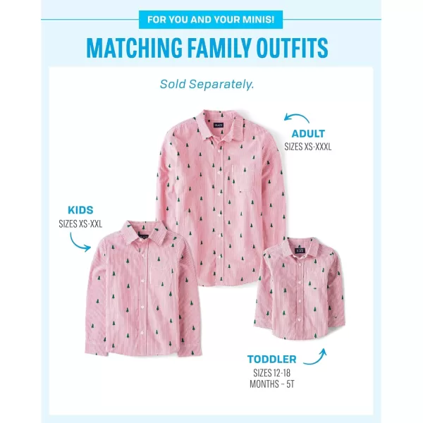 The Children's Place Boys' and Toddler Poplin Long Sleeve Button Down Shirt