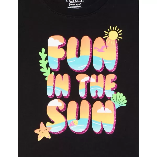 The Children's Place Toddler Girls 4-Pack Short Sleeve Graphic T-Shirt