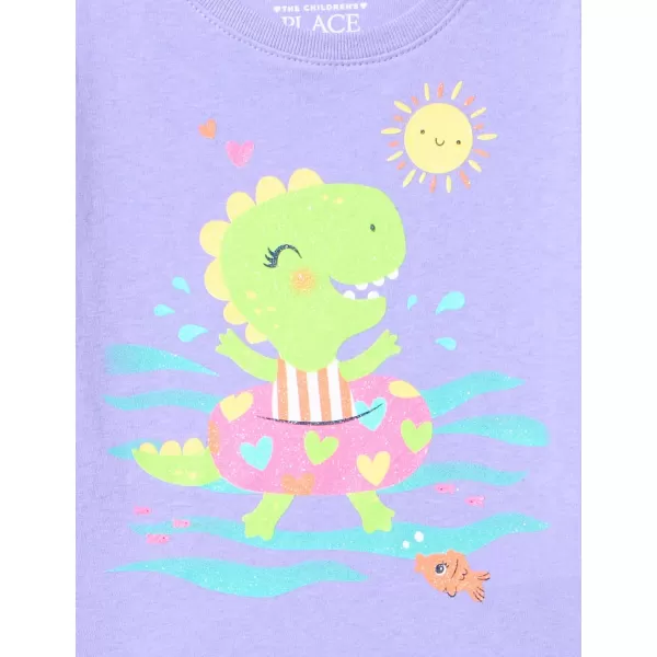 The Children's Place Toddler Girls 4-Pack Short Sleeve Graphic T-Shirt