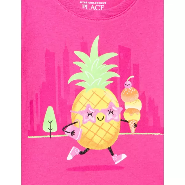 The Children's Place Toddler Girls 4-Pack Short Sleeve Graphic T-Shirt