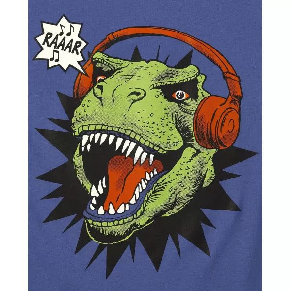 The Children's Place baby boys Geometric Dino Short Sleeve Graphic T shirt