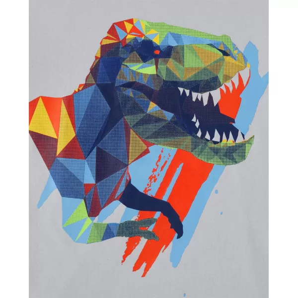 The Children's Place baby boys Geometric Dino Short Sleeve Graphic T shirt