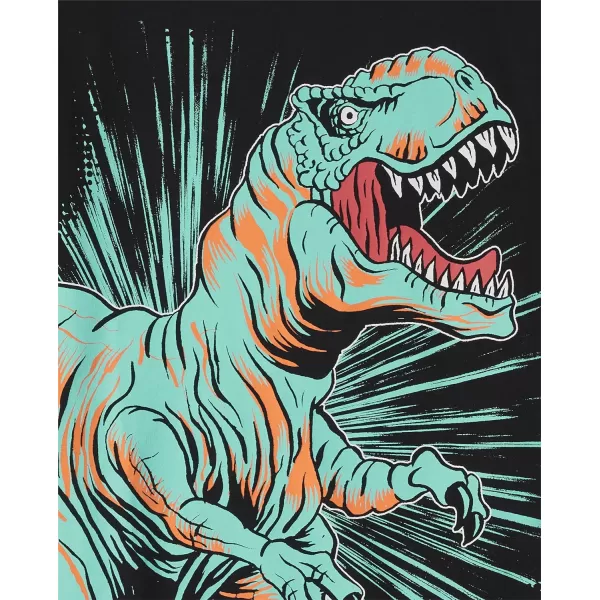 The Children's Place baby boys Geometric Dino Short Sleeve Graphic T shirt