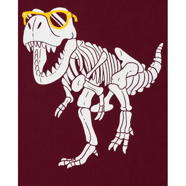 The Children's Place baby boys Glasses Dino Graphic Long Sleeve T Shirt