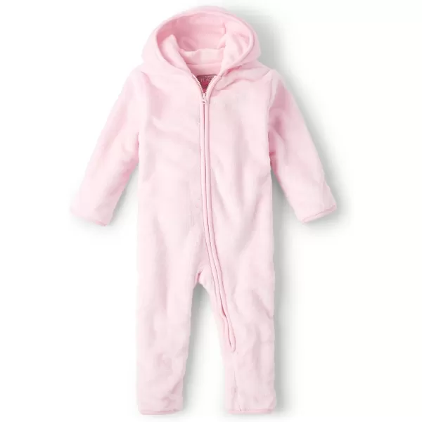The Children's Place baby-girls And Newborn Fleece Hoodie Zip-front BuntingJacket