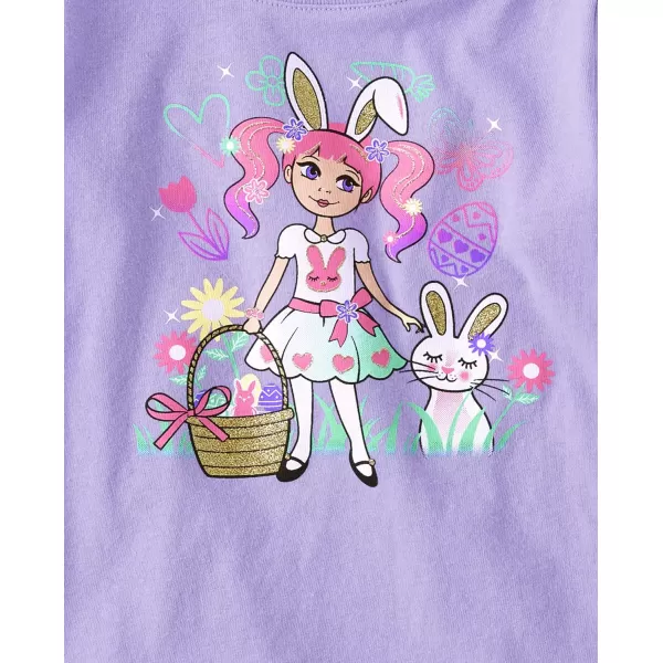The Children's Place baby girls Easter Girl Graphic Short Sleeve Tee