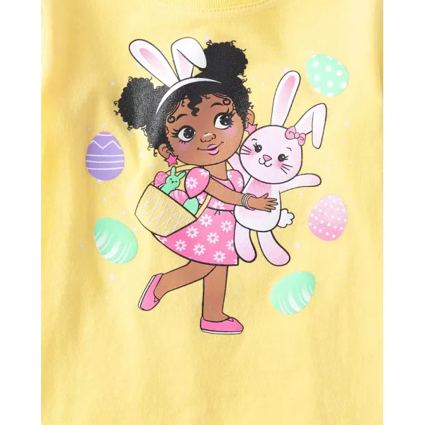 The Children's Place baby girls Easter Girl Graphic Short Sleeve Tee