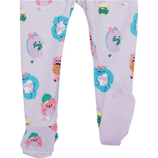 The Children's Place baby girls Monster Snug Fit Cotton One Piece Pajamas