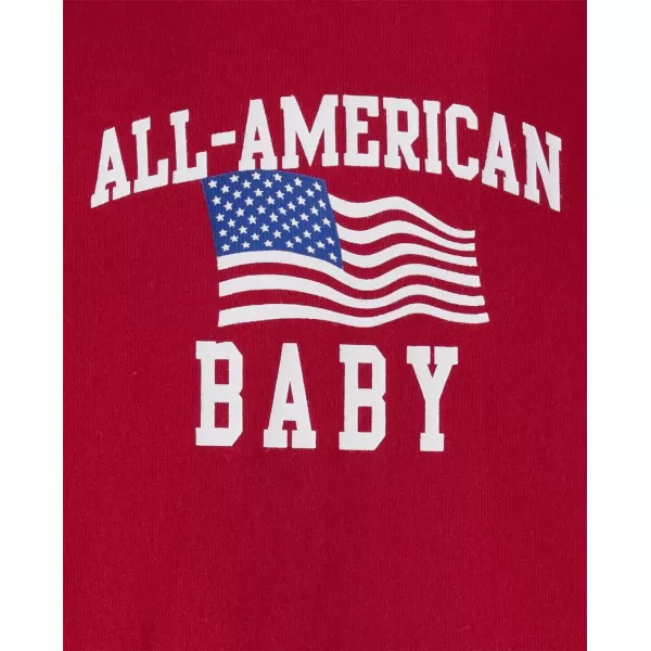 The Children's Place unisex baby Matching Family Americana All American Graphic Bodysuit