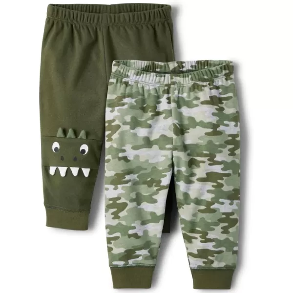 The Children's Place Baby Boys' and Newborn Jogger Bottoms 2-Pack