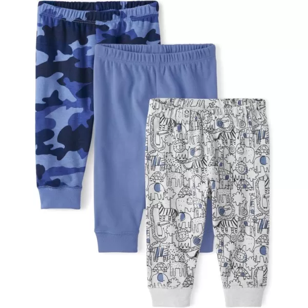 The Children's Place Baby Boys' and Newborn Jogger Bottoms 3-Pack