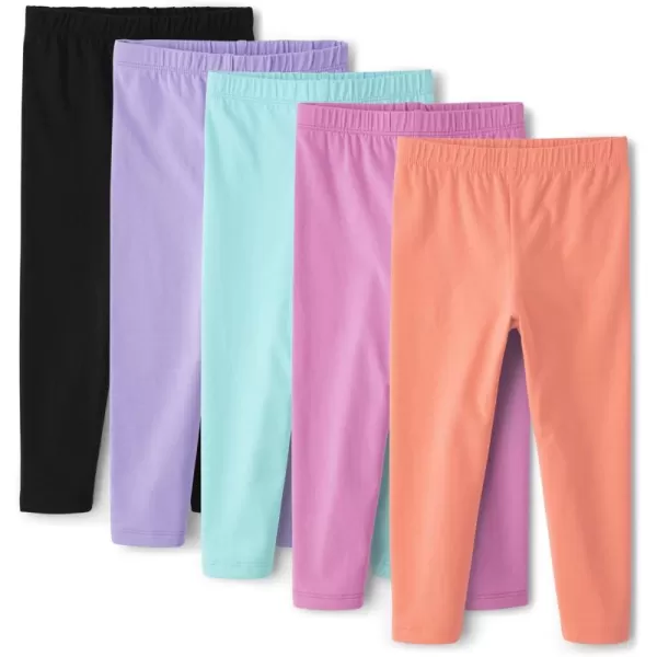 The Children's Place Girls' Capri Leggings 5 Pack