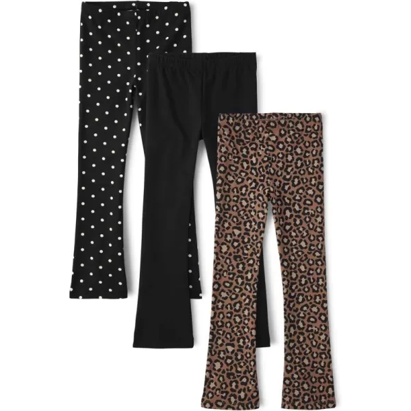 The Children's Place Girls' Flare Legging Pants 3-Pack