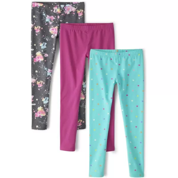 The Children's Place Girls' Printed Leggings 3-Pack