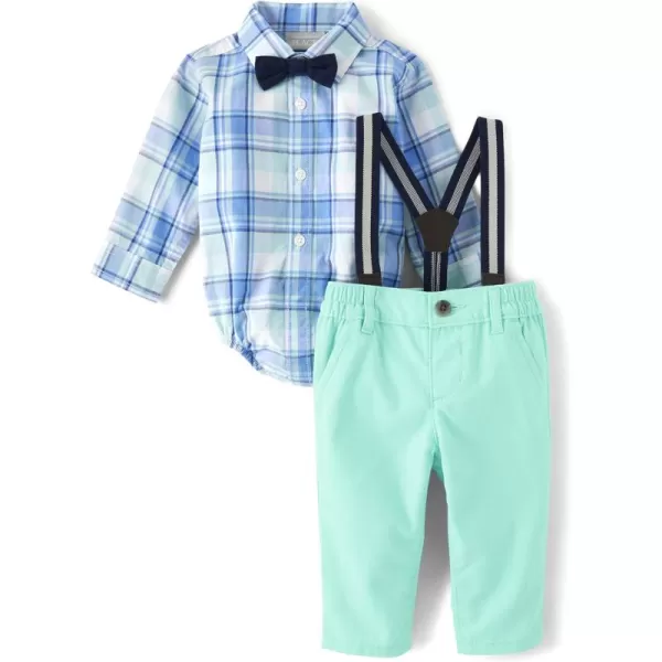 The Children's Place baby-boys And Newborn Long Sleeve Dress Shirt and Pants 2-piece Set