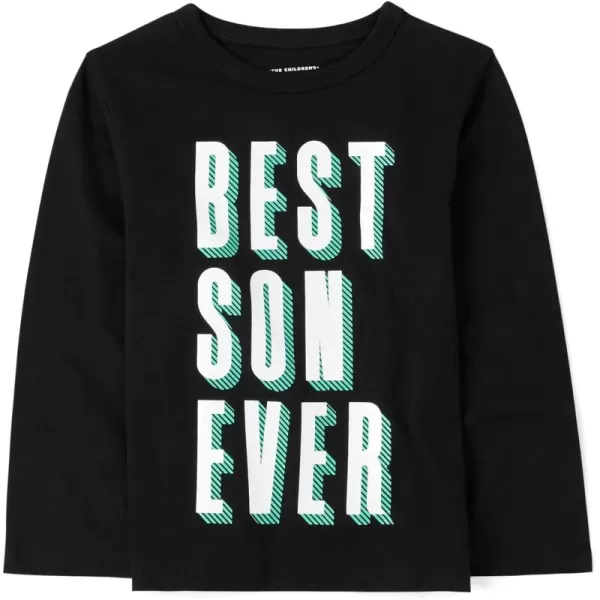 The Children's Place baby boys Best Son Ever Graphic Long Sleeve T Shirt