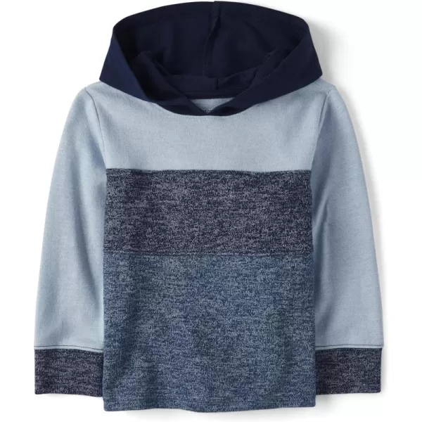 The Children's Place baby boys Colorblock Hooded Long Sleeve Top