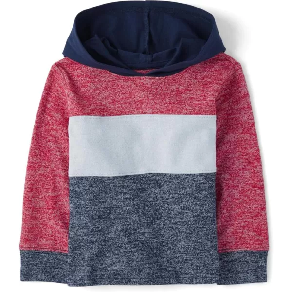 The Children's Place baby boys Colorblock Hooded Long Sleeve Top