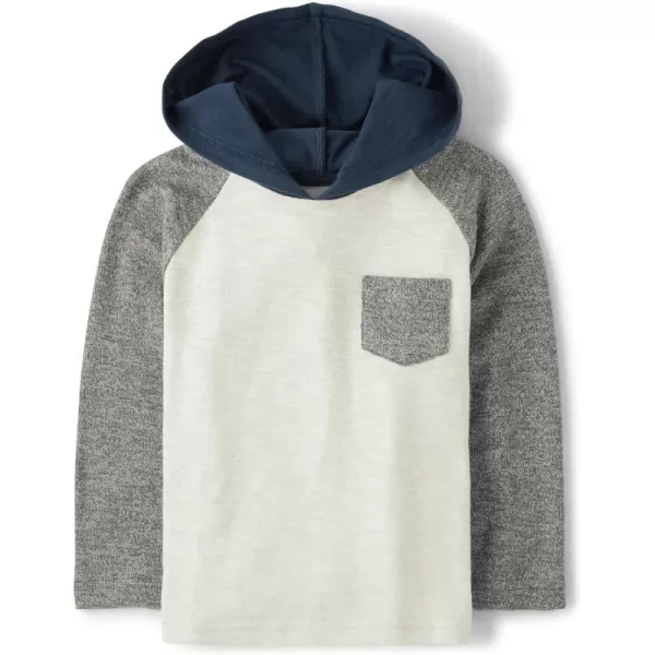 The Children's Place baby boys Colorblock Hooded Long Sleeve With Pocket Top