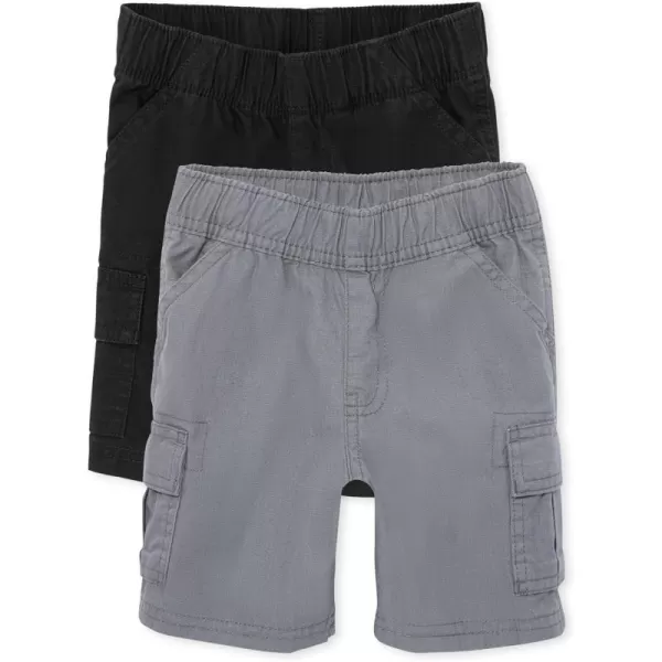 The Children's Place baby boys Pull on Cargo Shorts 2 pack