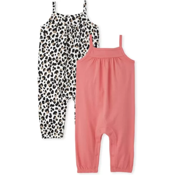 The Children's Place baby-girls And Newborn Sleeveless Rompers 2-pack