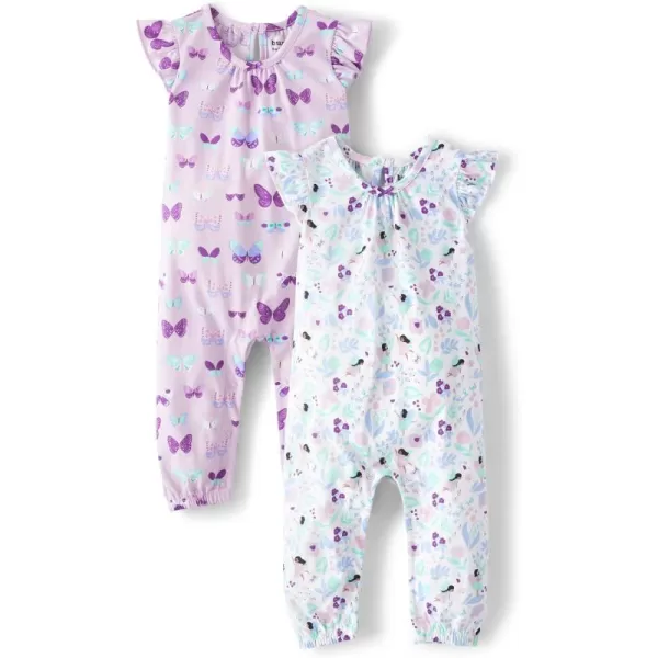 The Children's Place baby-girls And Newborn Sleeveless Rompers 2-pack