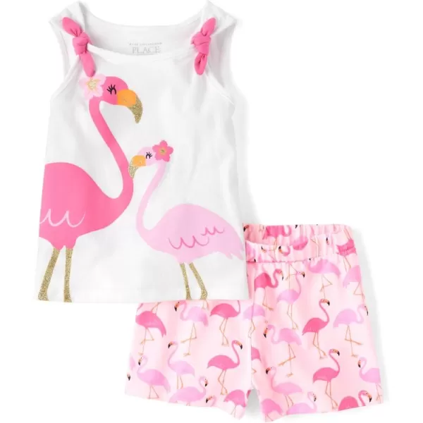The Children's Place baby-girls And Toddler Sleeveless Tank Top and Shorts 2-piece Set