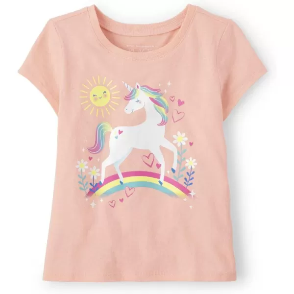 The Children's Place baby girls Easter Girl Graphic Short Sleeve Tee