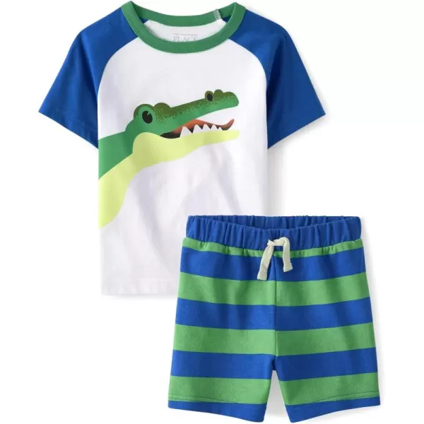 The Children's Place boys And Toddler Boys Short Sleeve Top and Shorts, 2 Pc SetShorts