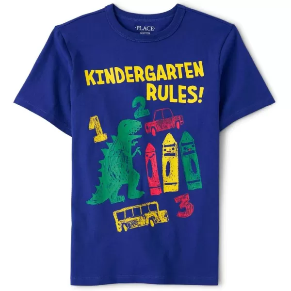 The Children's Place boys Kindergarten Rules Short Sleeve Graphic T shirt