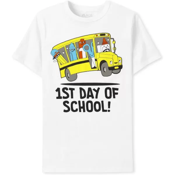 The Children's Place boys Kindergarten Rules Short Sleeve Graphic T shirt
