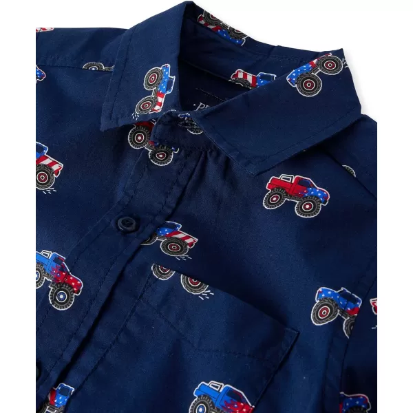 The Children's Place Boys' Short Sleeve Button Down Shirt
