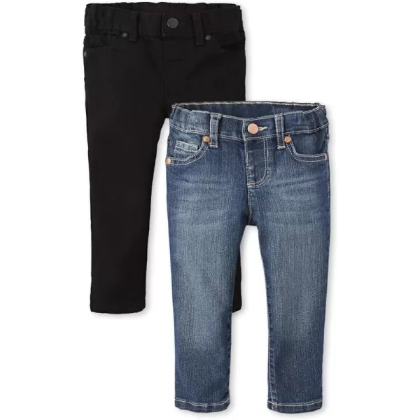 The Children's Place Baby And Toddler Girls' Multipack Basic Skinny Jeans