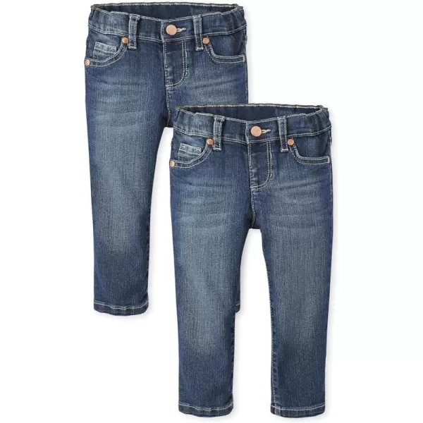 The Children's Place Baby And Toddler Girls' Multipack Basic Skinny Jeans