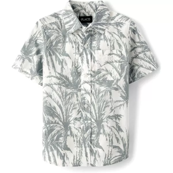 The Children's Place Boys' Short Sleeve Button Down Shirt