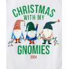 imageThe Childrens Place Baby Family Matching Holiday Pajama Sets FleeceGreen Christmas With My Gnomies