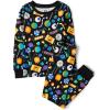 imageThe Childrens Place Baby and Kids Sibling Matching Holiday Pajama Sets CottonAllover Halloween Candy