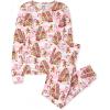 imageThe Childrens Place Baby and Kids Sibling Matching Holiday Pajama Sets CottonGingerbread House