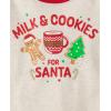 imageThe Childrens Place Baby and Kids Sibling Matching Holiday Pajama Sets CottonMilk and Cookies for Santa