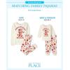 imageThe Childrens Place Baby and Kids Sibling Matching Holiday Pajama Sets CottonPumpkin Spice Season