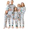 imageThe Childrens Place Family Matching Christmas and Holiday Pajama Sets CottonBlue Ski