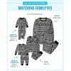 imageThe Childrens Place Family Matching Christmas and Holiday Pajama Sets CottonFairsile  Black