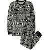 imageThe Childrens Place Family Matching Christmas and Holiday Pajama Sets CottonFairsile  Black