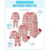 imageThe Childrens Place Family Matching Christmas and Holiday Pajama Sets CottonFairsile  Red