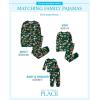 imageThe Childrens Place Family Matching Christmas and Holiday Pajama Sets CottonGreen Christmas Woodland Animals