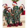 imageThe Childrens Place Family Matching Christmas and Holiday Pajama Sets CottonGreen Christmas Woodland Animals
