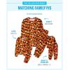 imageThe Childrens Place Family Matching Christmas and Holiday Pajama Sets CottonPumpkin Allover