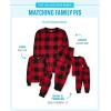 imageThe Childrens Place Family Matching Christmas and Holiday Pajama Sets CottonRedBlack Check