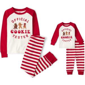 imageThe Childrens Place Baby and Kids Sibling Matching Holiday Pajama Sets CottonOfficial Cookie Tester